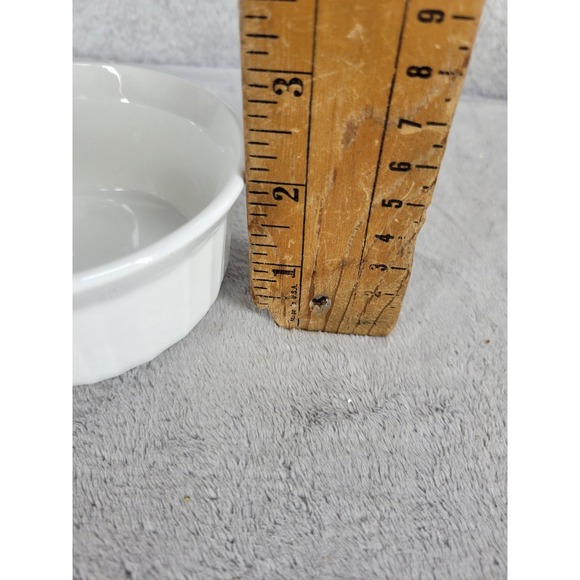 Corningware French White Stoneware Ramekin Dish 7 oz 200 mL Microwave Oven Safe - Picture 8 of 9